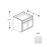 Framed Shaker Premium Wood White Shaker Base Cabinet Natural clear coat 1