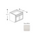 Framed Shaker Classic Wood Dove White Base Cabinet Natural clear coat 1