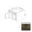 B30 Wood Storm Gray Shaker Base Cabinet Storm Gray Shaker 1