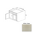 B30 Wood White Shaker Base Cabinet White Shaker 1