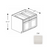 Framed Shaker Classic Wood Dove White Base Cabinet Natural clear coat 1