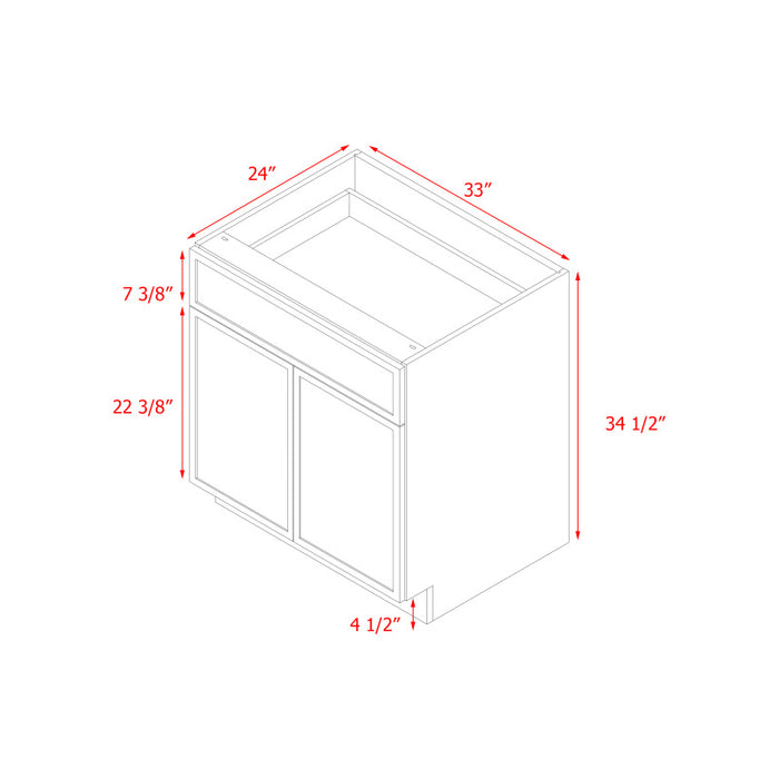 Shady White Wood Base Cabinet 4