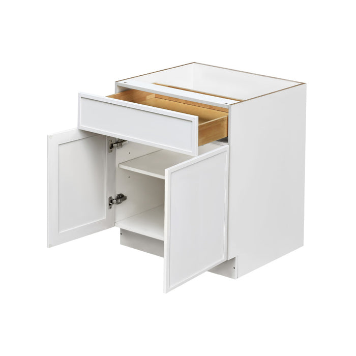 Shady White Wood Base Cabinet 2