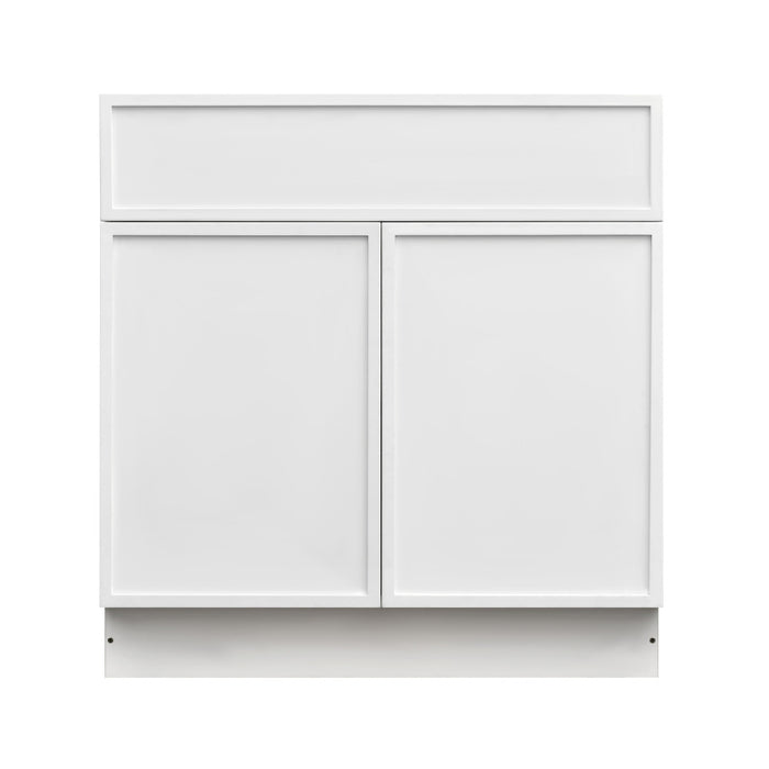Shady White Wood Base Cabinet 3