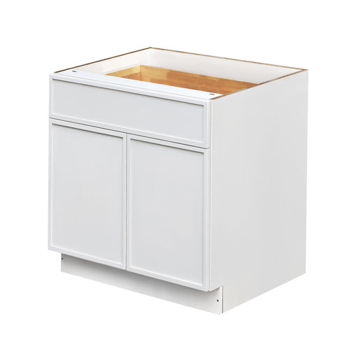 Shady White Wood Base Cabinet 1