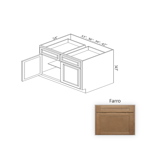 B33 Wood Farro Base Cabinet Farro 1