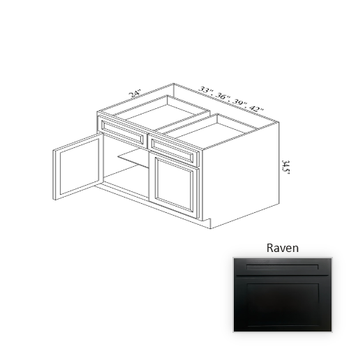 B33 Wood Raven Base Cabinet Raven 1