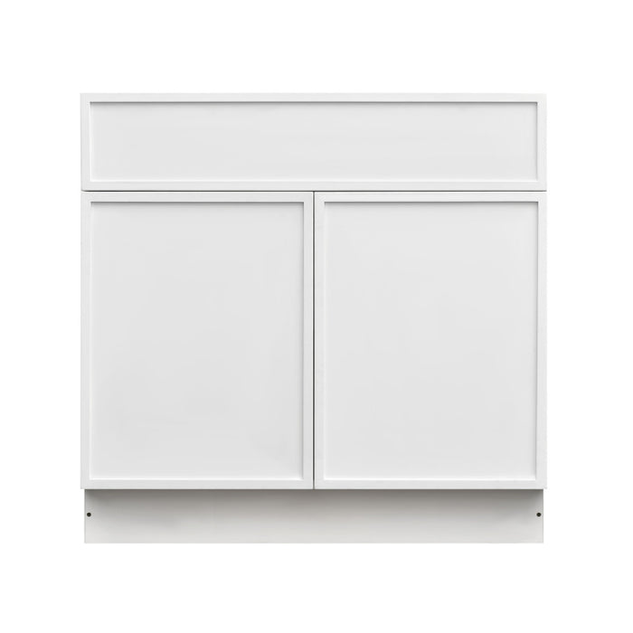 Shady White Wood Base Cabinet 3