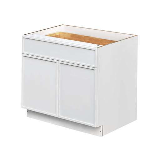 Shady White Wood Base Cabinet 1