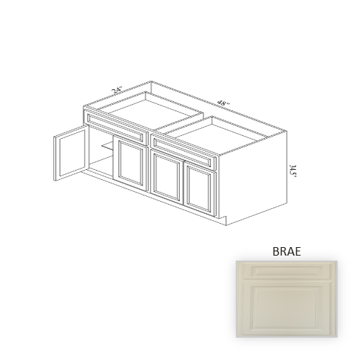 B48 Wood Brae Base Cabinet Brae 1