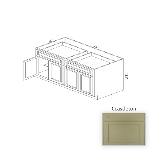 B48 Wood Castleton Base Cabinet Castleton 1