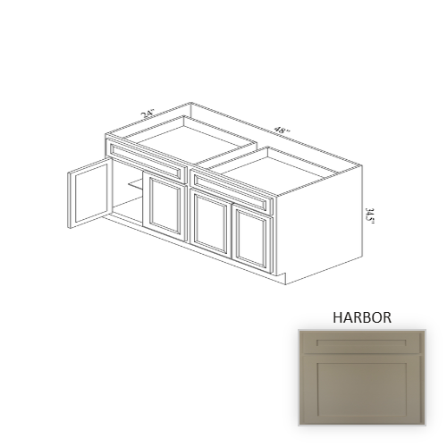 B48 Wood Harbor Base Cabinet Harbor 1