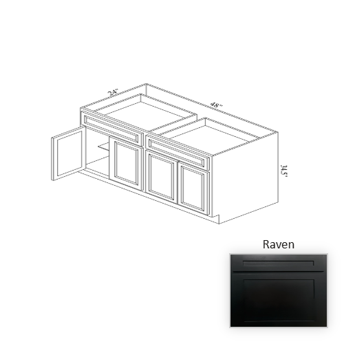 B48 Wood Raven Base Cabinet Raven 1