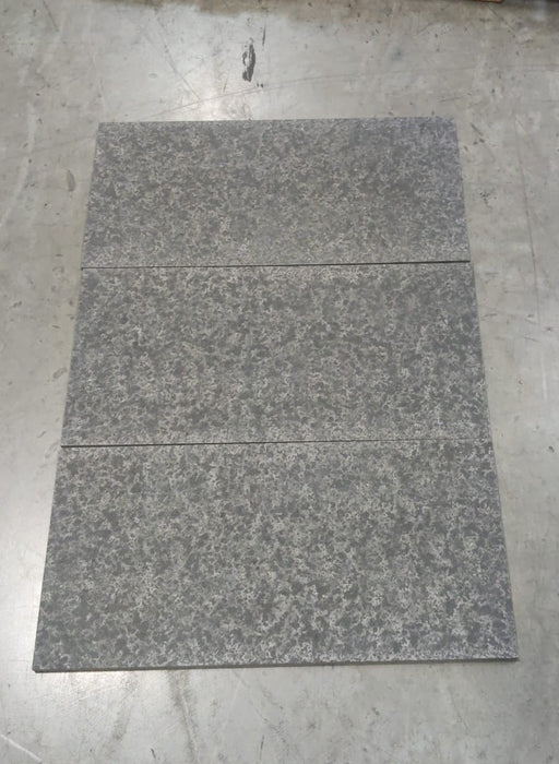 Basalt Dark Premium Basalt Tile - 12" x 24" x 1/2" Flamed & Brushed