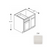 Framed Shaker Classic Wood Dove White Base Cabinet Natural clear coat 1