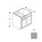 Framed Shaker Premium Wood Grey Shaker Base Cabinet Natural clear coat 1