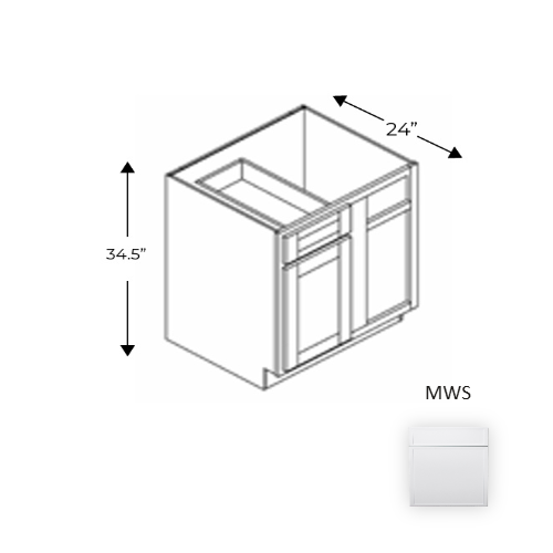 Framed Shaker Premium Wood Micro White Shaker Base Cabinet Natural clear coat 1