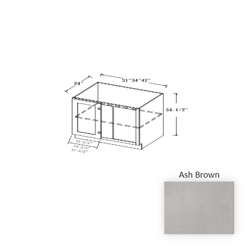 Sterfic SKU - VSB3621DR-ON. Oak. 36" x 34.5" Bathroom Vanity
