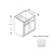 Framed Shaker Premium Wood Micro White Shaker Base Cabinet Natural clear coat 1