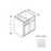 Framed Shaker Premium Wood White Shaker Base Cabinet Natural clear coat 1