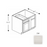 Framed Shaker Classic Wood Dove White Base Cabinet Natural clear coat 1