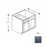 Framed Shaker Signature Wood Midnight Blue Base Cabinet Natural clear coat 1