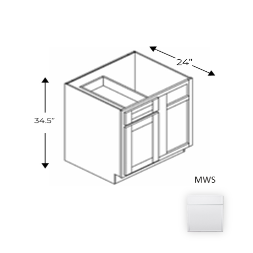 Framed Shaker Premium Wood Micro White Shaker Base Cabinet Natural clear coat 1
