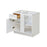 Mallorca White Wood Blind Corner Base Cabinet 2