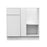 Shady White Wood Blind Corner Base Cabinet 3