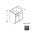 Framed Shaker Deluxe Wood Modern Slate Base Cabinet Natural clear coat 1