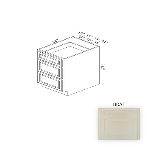 BD12 Wood Brae Base Cabinet Brae 1