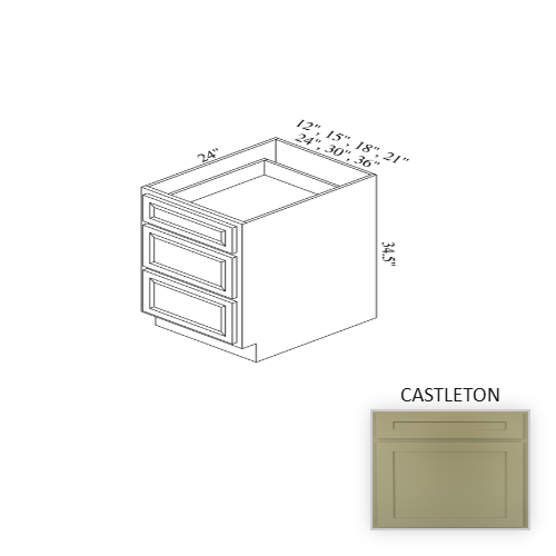 BD15 Wood Castleton Base Cabinet Castleton 1
