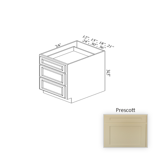 BD18 Wood Prescott Base Cabinet Prescott 1