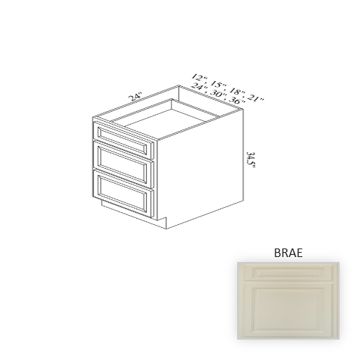 BD24 Wood Brae Base Cabinet Brae 1