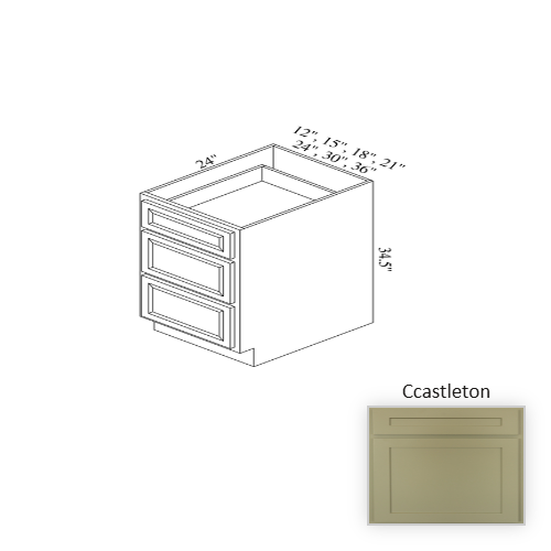 BD24 Wood Castleton Base Cabinet Castleton 1