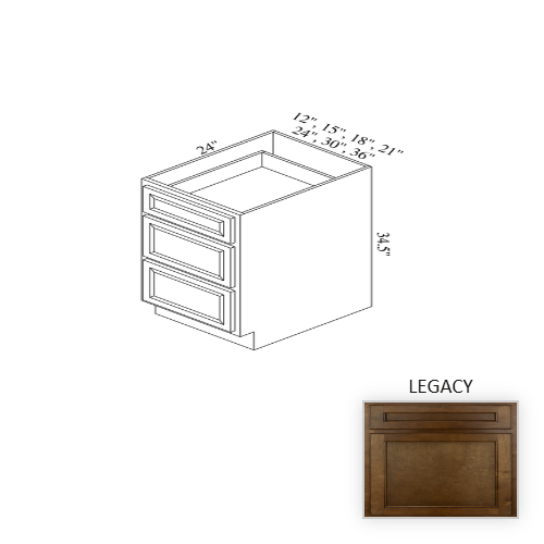 BD24 Wood Legacy Base Cabinet Legacy 1
