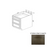 BD24 Wood Storm Gray Shaker Base Cabinet Storm Gray Shaker 1