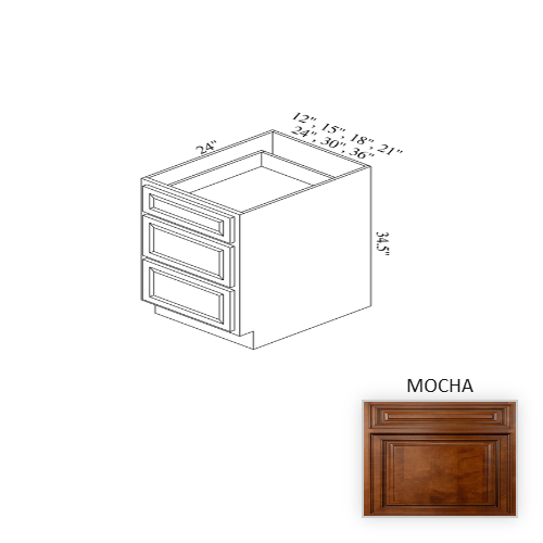 BD30 Wood Mocha Base Cabinet Mocha 1