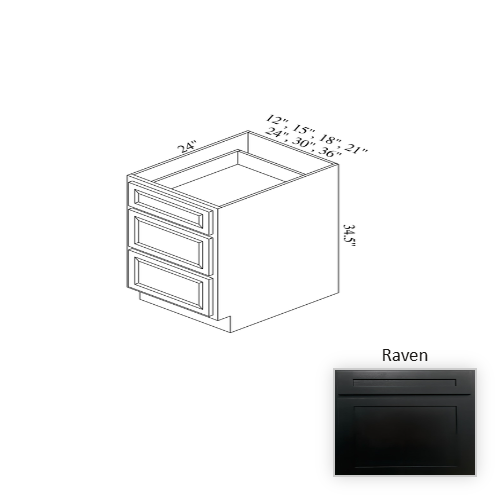 BD30 Wood Raven Base Cabinet Raven 1