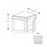 Framed Shaker Classic Wood Dove White Base Cabinet Natural clear coat 1