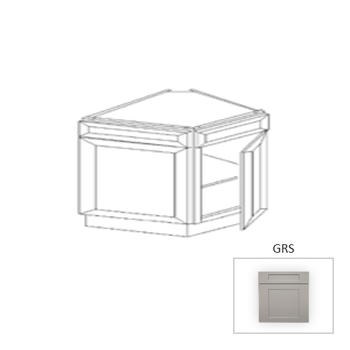 Framed Shaker Premium Wood Grey Shaker Base Cabinet Natural clear coat 1