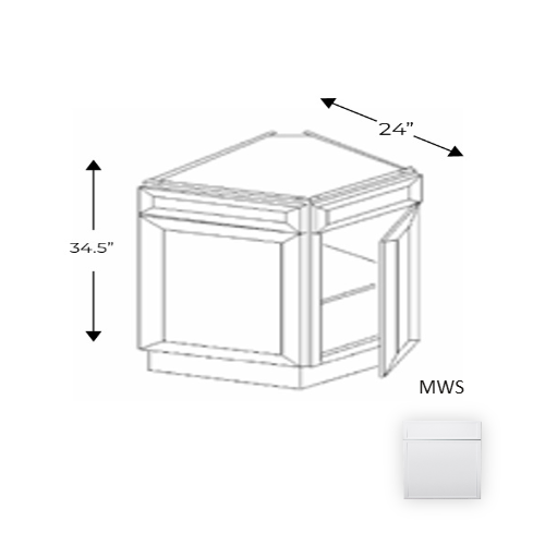 Framed Shaker Premium Wood Micro White Shaker Base Cabinet Natural clear coat 1