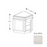 Framed Shaker Classic Wood Dove White Base Cabinet Natural clear coat 1