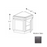 Framed Shaker Deluxe Wood Modern Slate Base Cabinet Natural clear coat 1