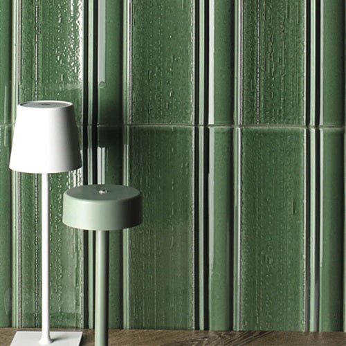 Biltmore Green Porcelain Tile - Glossy