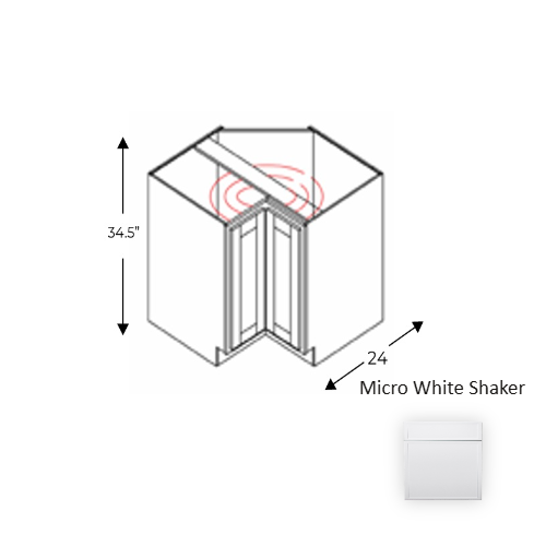 Framed Shaker Premium Wood Micro White Shaker Base Cabinet Natural clear coat 1