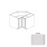 Sterfic SKU - VSB3621DR-ON. Oak. 36" x 34.5" Bathroom Vanity