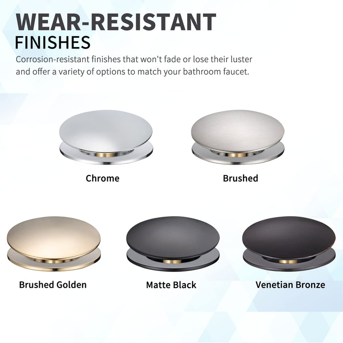 Brushed Gold Stainless Steel Drain