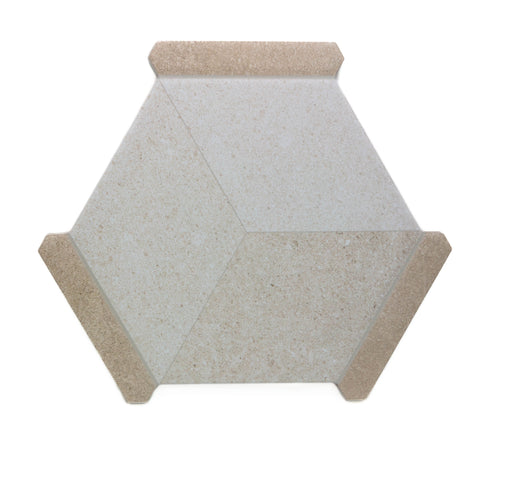 Avant Hexagon Porcelain Bristol Beige Tile Matte 1