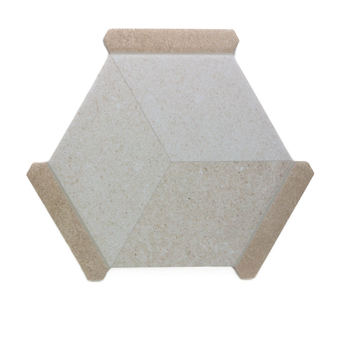 Avant Hexagon Porcelain Bristol Beige Tile Matte 1